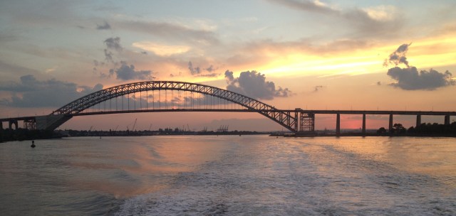 Bayonne Bridge at sunset